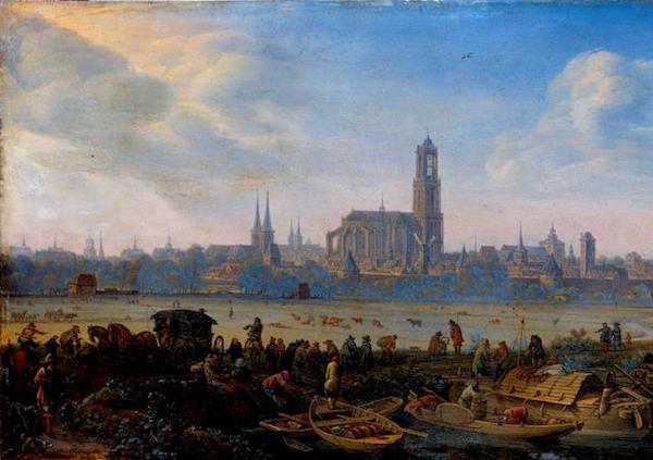 Schilderij de Domtoren in Utrecht