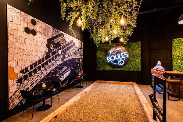 De jeu de boules baan