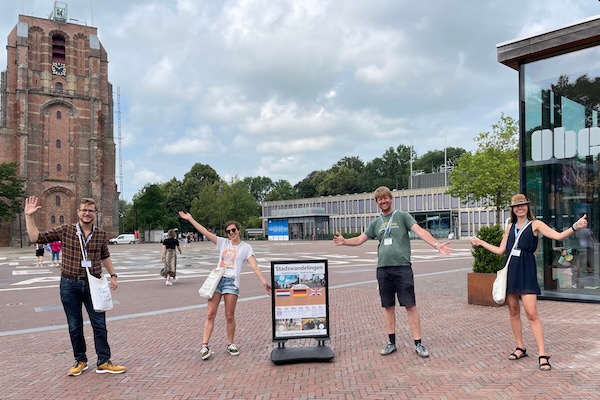 Samen op de foto tijdens de tour