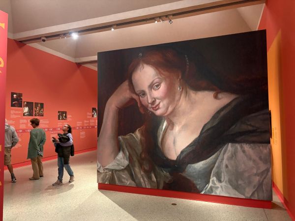 Schilderij van denkende vrouw - Museum De Lakenhal