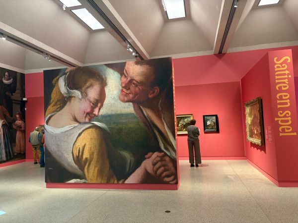 Schilderij van een man en een vrouw - Museum De Lakenhal