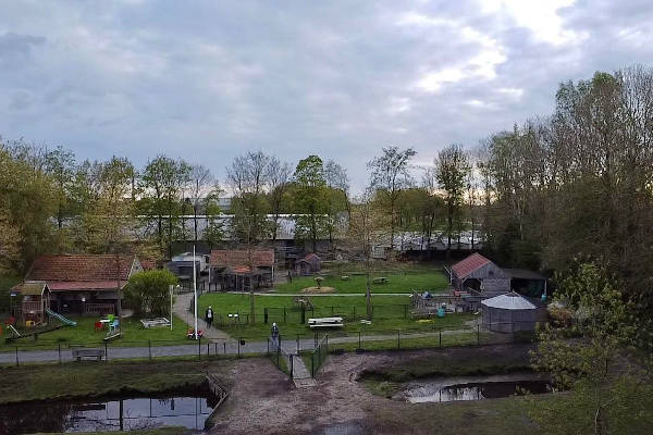 Overzicht van de kinderboerderij