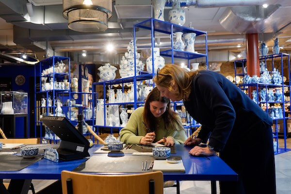 Heinen Delfts Blauw Delft in Delft