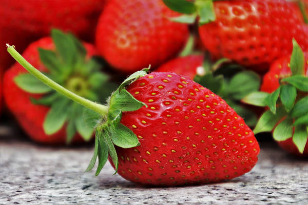 Aardbeien uit de winkel