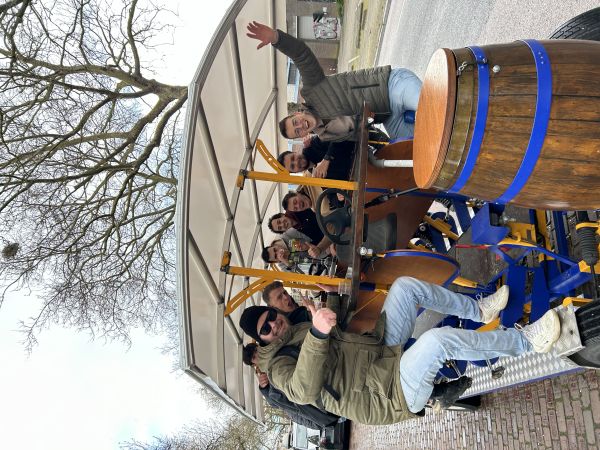 Op de bierfiets