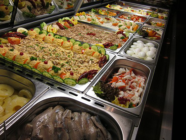 Het salade buffet