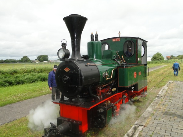 Stoomtrein Katwijk Leiden in Valkenburg ZH