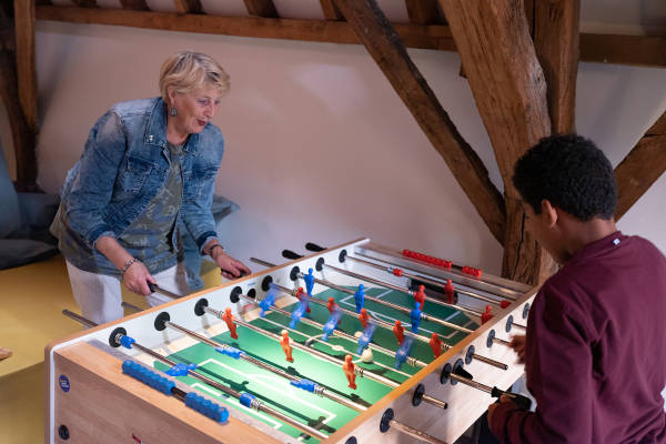 Speelgoedmuseum Deventer: Tafelvoetbal spelen