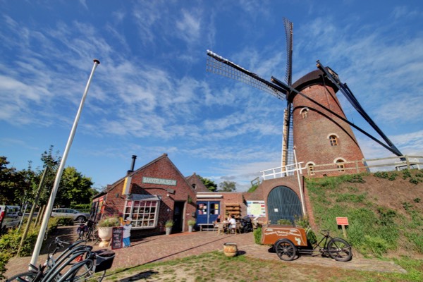 Gevel museum en authentieke molen