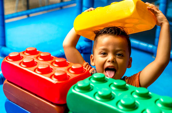 Bouwen met blokken in Bubbelstad