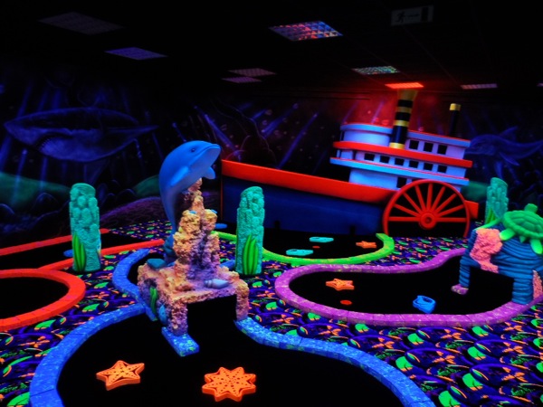 Glowgolf onderwater thema