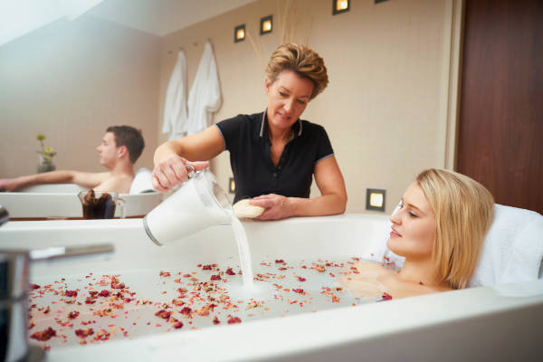 Spa Boerderij Nutter: Liggen in een warm bad