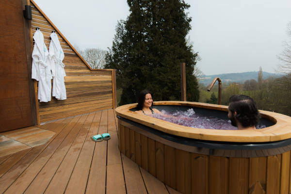 Geniet van de rust en omgeving terwijl je aan het baden bent