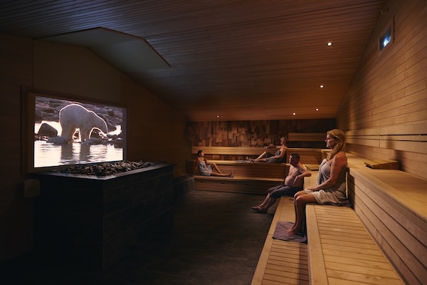 Uitrusten in de sauna bij Thermen Holiday