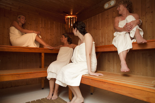 Ontspannen in de sauna